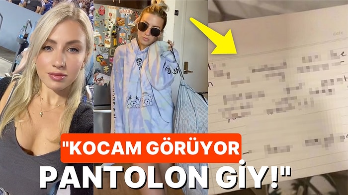 Pantolon Giymeyerek Çöp Atmaya Çıktığı İçin Komşusundan 'Kocam Görüyor' Yazılı Enteresan Bir Not Alan Kadın