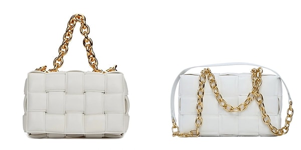 7. Bottega Veneta Chain Cassette Deri Omuz Çantası