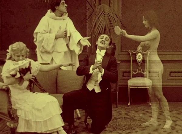 8. Tam Önden Kadın Çıplaklığını Gösteren İlk Film: Hypocrites (1915)