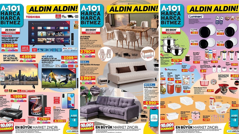 20 Ekim 2022 A101 Aldın Aldın Kataloğu