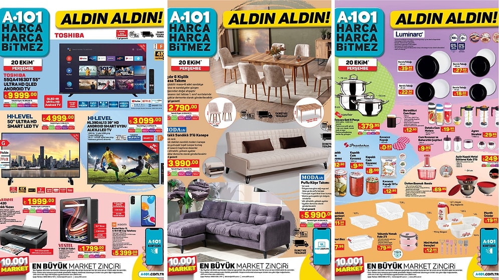 20 Ekim 2022 A101 Aldın Aldın Kataloğu