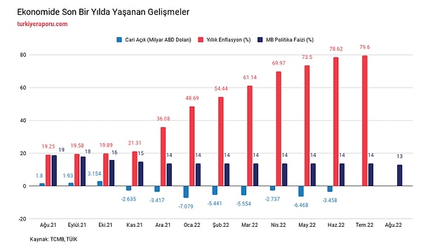 Türkiye Raporu araştırmasında da ağustosta sonuçlar yine ekonomide soruna işaret ediyordu.