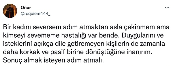 13. Heves kalmadığı için içimizdeki sevgi de körelmiş olabilir.