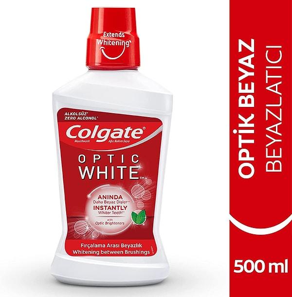 5. Colgate Optic White Beyazlatıcı Ağız Bakım Suyu