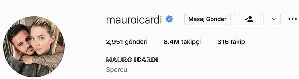Mauro Icardi'nin profil fotoğrafında ise hala Wanda Nara ile olan fotoğrafı duruyor.