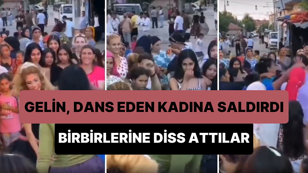 Gelin, Düğünde Dansıyla Kendisine Diss Atan Kadına Saç Baş Saldırdı