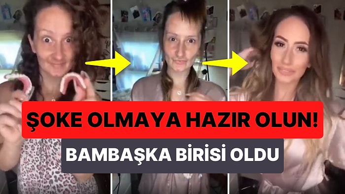 Makyajın Şaşırtıcı Gücünü Kullanarak Bambaşka Birisine Dönüşen Kadının Ortalığı Ayağa Kaldıran Görüntüleri