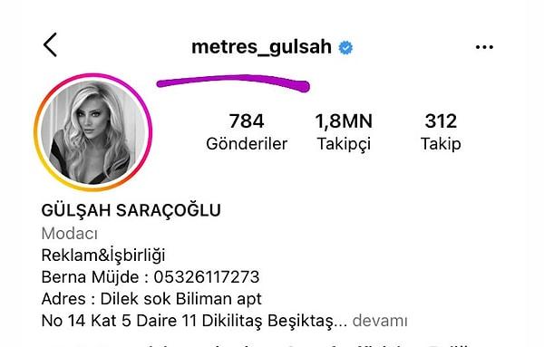 Fakat bugün yaşanan gelişme bambaşka. Gülşah Saraçoğlu'nun 2 milyona yakın takipçili Instagram hesabı hacklendi ve kullanıcı adı "metres_gülşah" olarak değiştirildi.