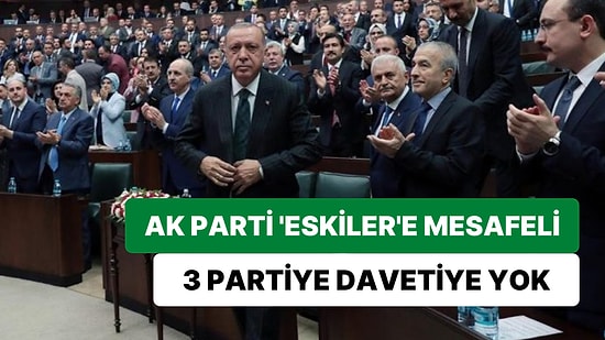 AK Parti'nin Toplantısına 11 Parti Çağrıldı, Üç Partiye Davetiye Yok
