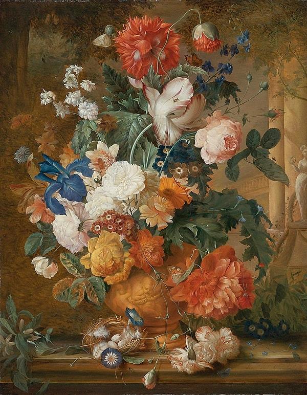27. 1827: "Still Life of Flowers",  Mélanie de Comolera