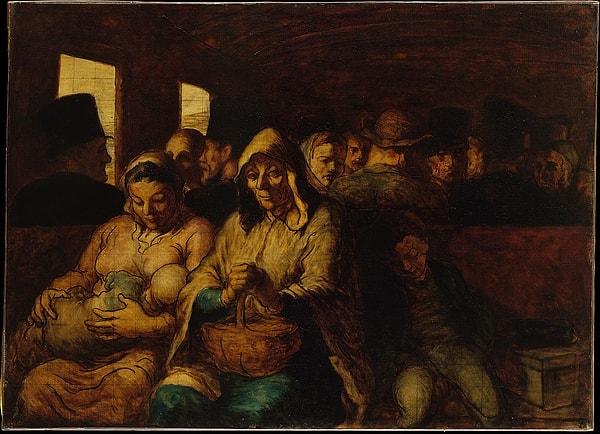 64. 1864: "The Third Class Carriage", Honoré Daumier