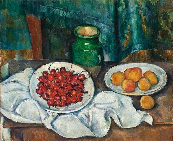 86. 1886: "Still Life with Cherries and Peaches", Paul Cézanne