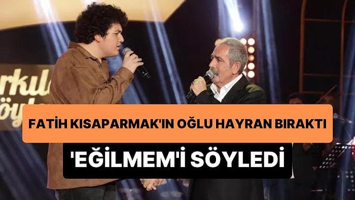 Fatih Kısaparmak'ın Oğlu Kaan Kısaparmak, 'Şarkılar Bizi Söyler'deki Performansı ile Kendine Hayran Bıraktı