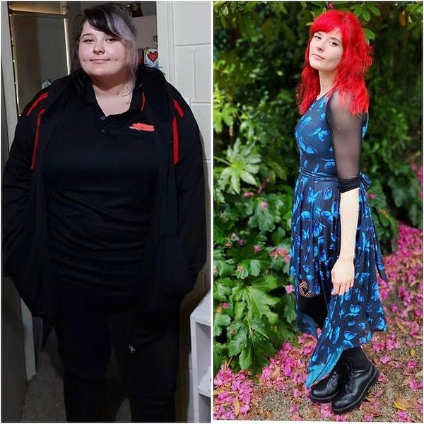 3. "3 yılda 87 kilo verdim. Hedefime ulaştım, kendimle gurur duyuyorum."