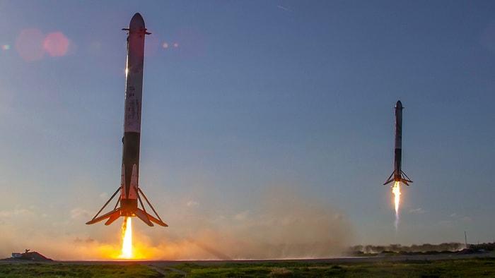 SpaceX'in En Güçlü Roketleri Falcon Heavy Üç Yıllık Aradan Sonra Mükemmel Bir İnişle Geri Döndü