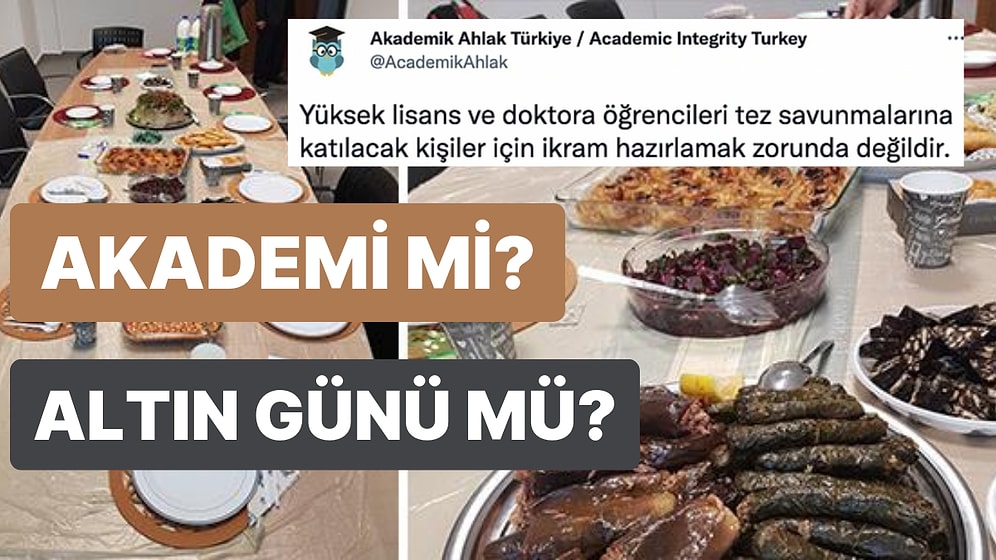 Rüşvet mi İkram mı? Akademik Tez Savunmalarında Hocalara İkramda Bulunma Geleneği Tartışmalara Neden Oldu