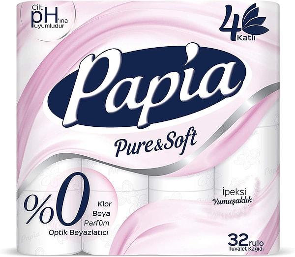 19. Papia Pure&Soft 4 Katlı Tuvalet Kağıdı