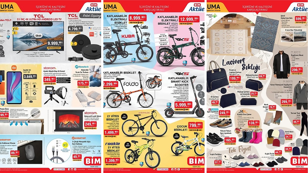 8 - 11 Kasım BİM Aktüel İndirim Kataloğu