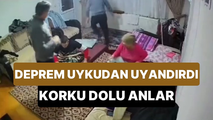 İzmir Depremine Uykularında Yakalanan Ailenin Korku Dolu Anları