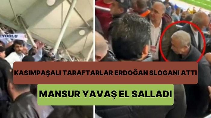 Kasımpaşa - Ankaragücü Maçında 'Recep Tayyip Erdoğan' Sloganı Atan Taraftarlara El Sallayan Mansur Yavaş