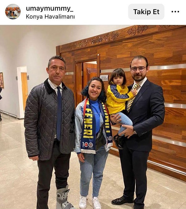 Ali Koç'un, futbol oynadığı sırada ayak baş parmağındaki çatlat şüphesi nedeniyle özel bir atel kullanmaya başladığı belirtildi.