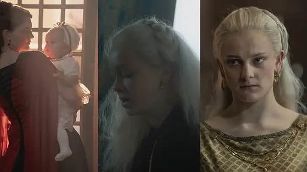 Alicent ve Viserys'in ikinci doğan çocuğu ise Helaena. Kendisi Alicent'in ilk kız çocuğu.