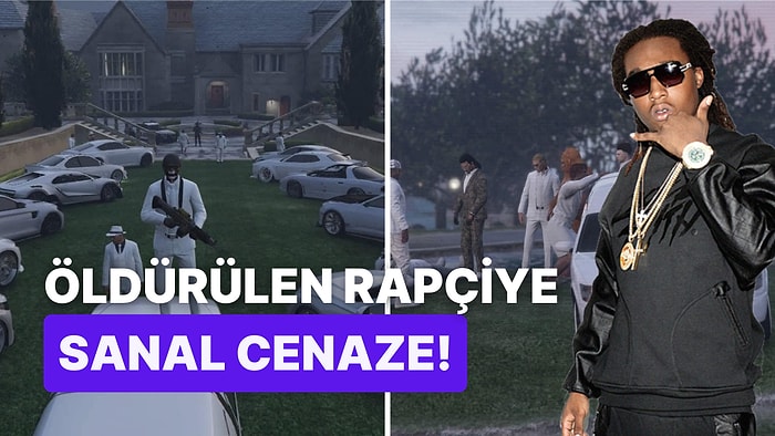 Başından Vurularak Öldürülen Ünlü Rapçi Takeoff'a GTA V'te Cenaze Düzenlediler