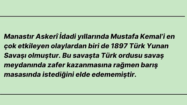 7. Bu durum Mustafa Kemal’de, Osmanlı Devleti’nde hangisinin iyi yönetilemediği fikrini oluşturmuştur?
