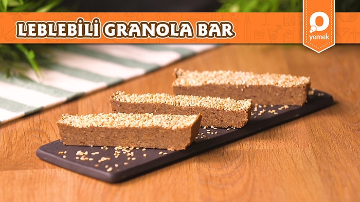 Granola Ve Leblebi Lezzetini birleştiren Leblebili Granola Bar Nasıl Yapılır?