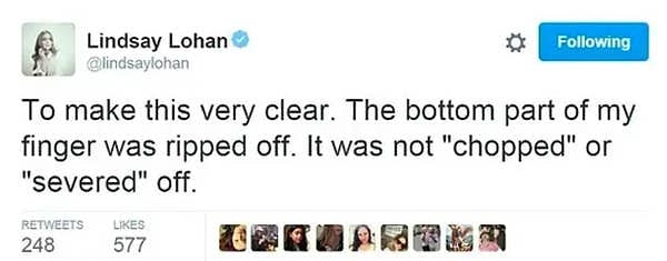 Был даже момент, когда у нее был оторван палец...