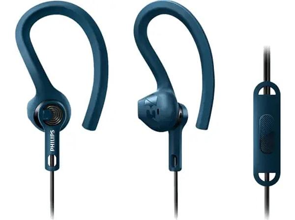 10. PHILIPS SHQ1405 Kulak İçi Kablolu Sporcu Kulaklığı Mavi