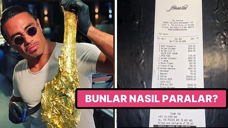 Nusret'in Paylaştığı Abu Dhabi'deki Restoranına Ait Hesabı Görünce Fakirliğinizi Bir Kez Daha Hissedeceksiniz