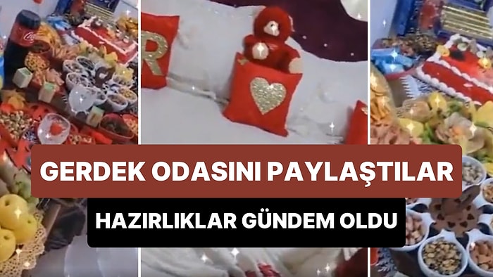 Yeni Evlenen Çiftin Gerdek Geceleri İçin Yaptıkları Hazırlık Sosyal Medyada Gündem Oldu