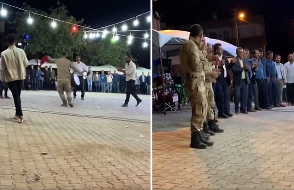 Gaziantep'te gerçekleşen bir düğünde kaydedildiği iddia edilen görüntüler için bazıları askerlerin yaptığı harekete olumlu bakarken bazıları ise olumsuz şekilde eleştirdi.