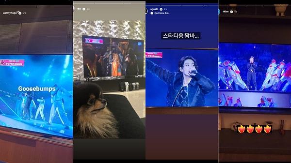 Diğer bir taraftan Katar'da olmayan BTS üyeleri, sosyal medya hesaplarında yaptıkları paylaşımlarla en küçükleri Jungkook'u desteklediklerini gösterdi.