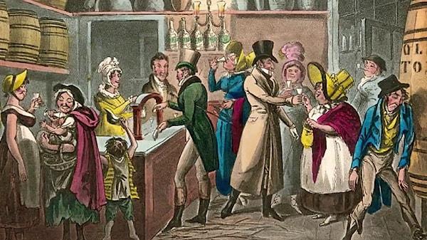 İngiltere'de cin içmek, hükümetin lisanssız cin üretimine izin vermesinden sonra önemli ölçüde arttı ve büyük bir pazar yarattı. Cin çılgınlığı olarak bilinen bu dönemde İngiltere'de binlerce cin dükkanı açıldı.