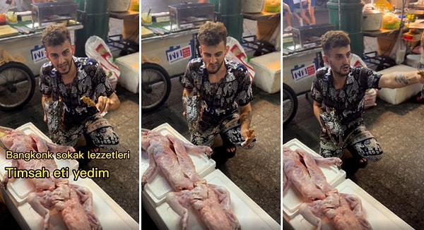 İlk kez timsah eti yediğini belirten Sezer Cemil Eroğlu deneyimini paylaştığı videosu ile gündem oldu.