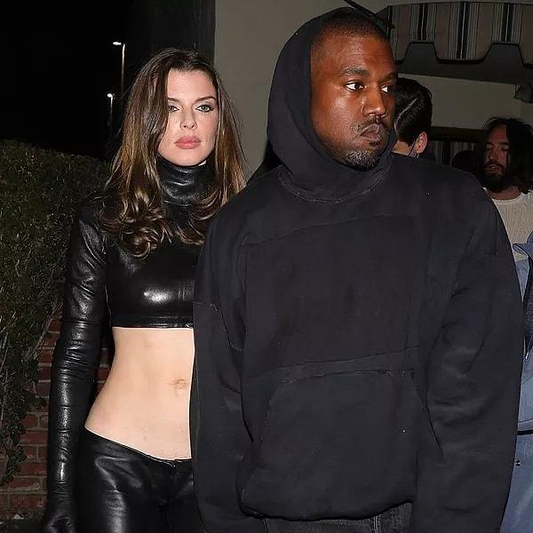 Kim Kardashian'dan ayrıldıktan sonra Julia Fox ile görüşmeye başlayan Kanye West, bu birlikteliğini sadece birkaç ay sürdürmüştü.
