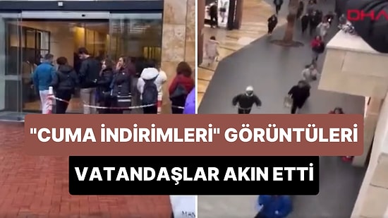 'Cuma İndirimleri' Nedeniyle Vatandaşlar Alışveriş Mağazalarına Akın Etti