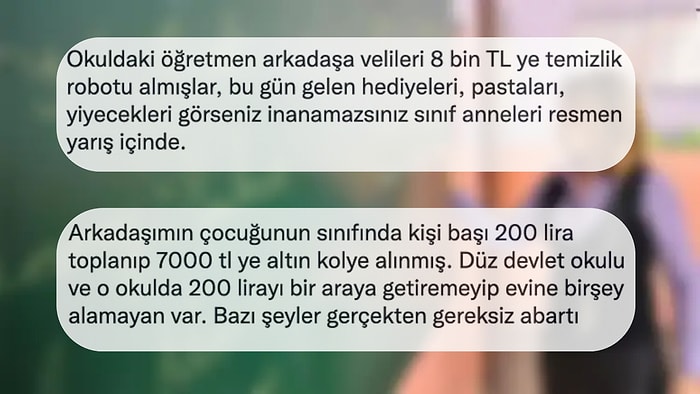 Öğretmenler Günü İçin Alınan Pahalı Hediyeler Twitter'da Tartışmaya Neden Oldu