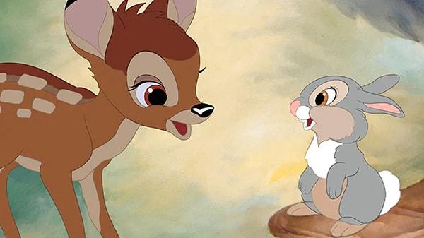 Çocukken her birimizin izlediği animasyon filmi 'Bambi'yi bilirsiniz.