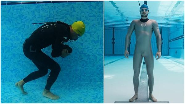 11. Tek nefeste su altında yürünen en uzun mesafe: 107 metre ile Vitomir Maricic