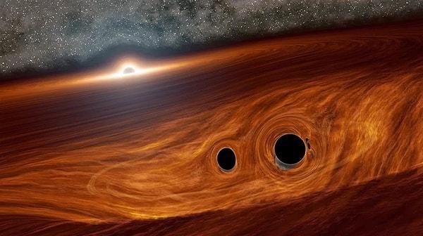 12. 11 Nisan 2022'de, Physical Review Letters dergisinde, iki kara deliğin birleştiğine ilişkin bilgiler yayınlandı.