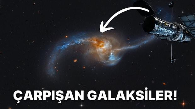 Hubble Uzay Teleskobu İlginç Bir Galaksi Çarpışmasını Gözlemledi!