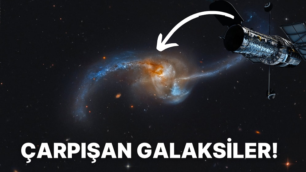 Hubble Uzay Teleskobu İlginç Bir Galaksi Çarpışmasını Gözlemledi!
