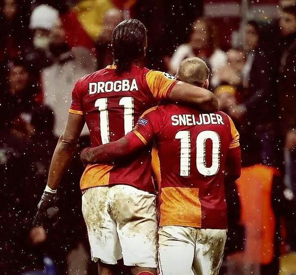 6. Wesley Sneijder & Didier Drogba