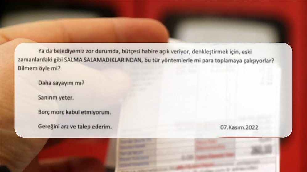 Borç Morç Kabul Etmiyorum! Atarlı Giderli İtiraz Dilekçesiyle Viral Olan Vatandaş