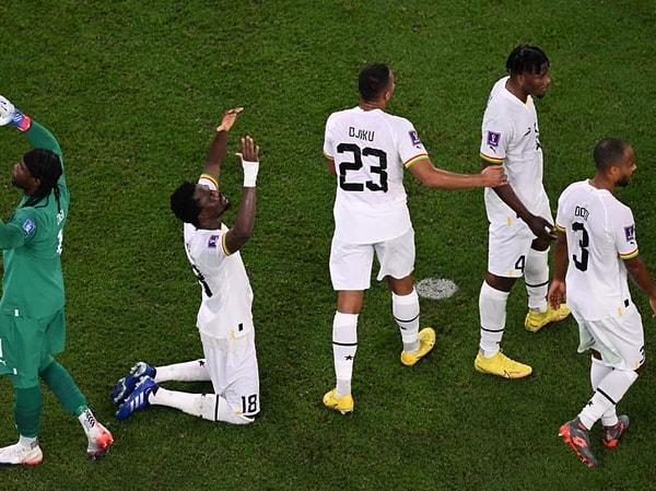Gana, gruptaki ilk maçında Portekiz'e 3-2 yenilmesinin ardından ikinci maçta Güney Kore'yi 3-2 mağlup etmeyi başardı.