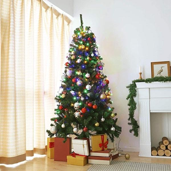 2. Hem iç hem dış mekan için kullanılabilen Noel ağacı ışık zinciri...
