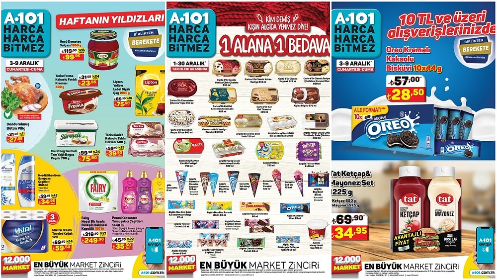 3 - 9 Aralık 2022 A101 Haftanın Yıldızları Kataloğu